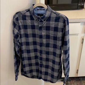 Blue and grey flannel